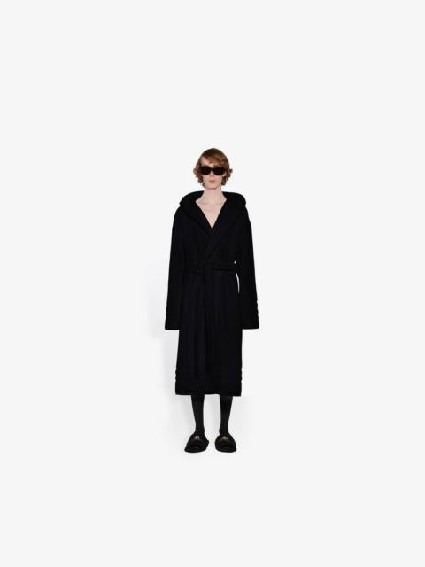BALENCIAGA Women's Towel Resorts Coat in Black