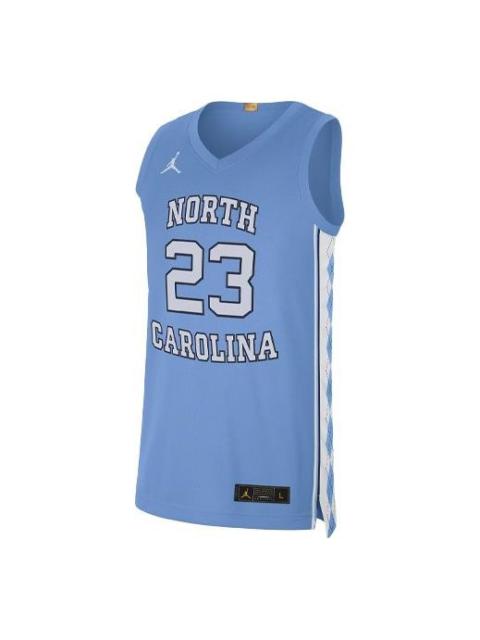 Jordan Men's Air Jordan College (UNC) Sports Basketball Jersey/Vest No. 23 Blue AT8895-448