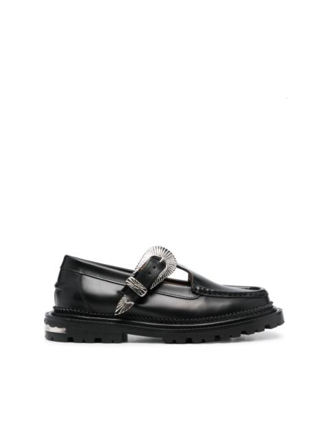 TOGA PULLA buckle-fastening leather loafers