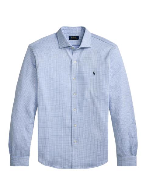 Polo Ralph Lauren Men's Checked Cotton Logo Sport Shirt - Plaid Blue White