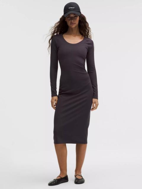lululemon All Aligned Ribbed Long-Sleeve Midi Dress