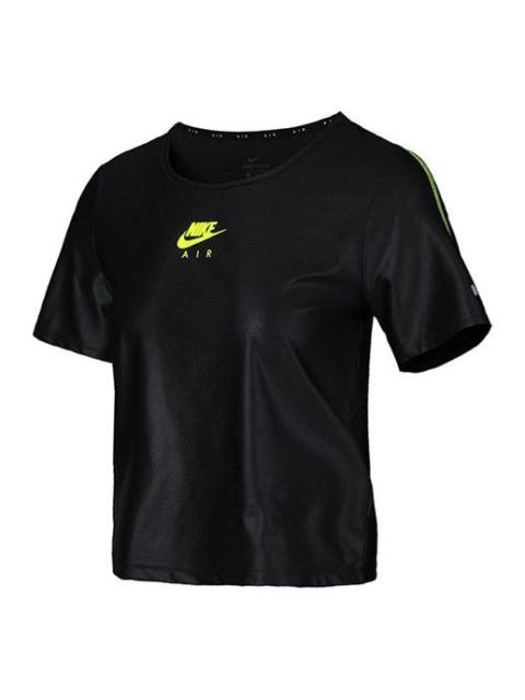 Nike (WMNS) Nike Air Dri-FIT Quick Dry Running Tops Short Sleeve 'Black' CU3059-010