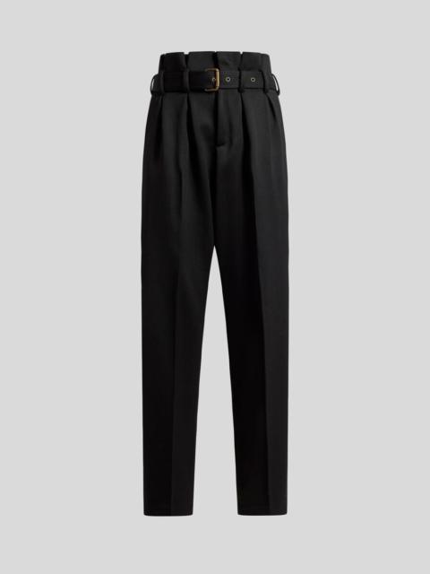 Etro WIDE-LEG WOOL TROUSERS WITH BELT