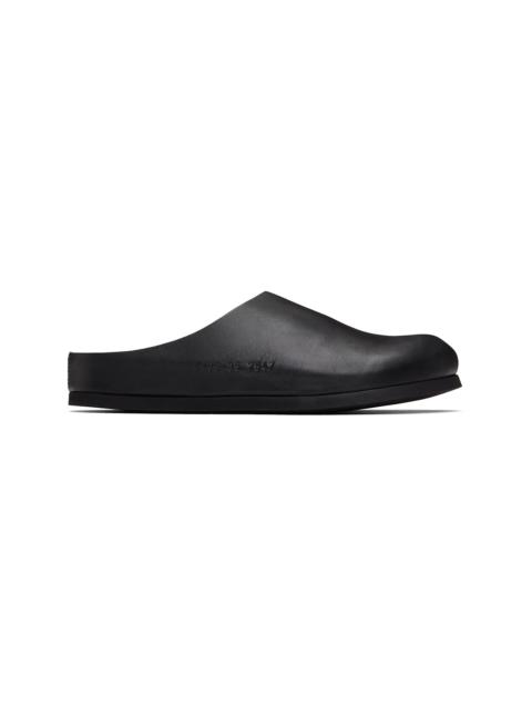 Common Projects Black Leather Slip-on Loafers