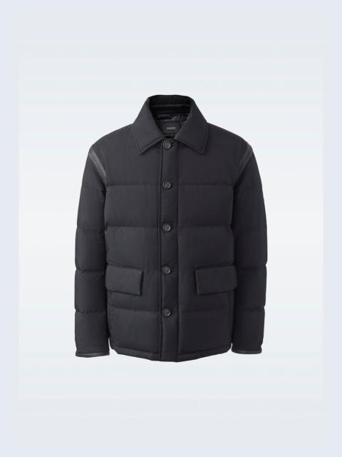 MACKAGE KAREEM Down leather workwear jacket