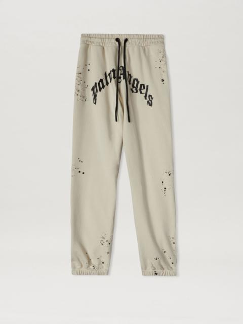 Palm Angels GLITTERED LOGO SWEATPANTS