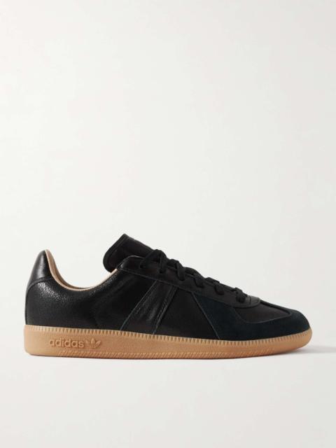 adidas Originals BW Army Lux Suede-Trimmed Cracked-Leather Sneakers