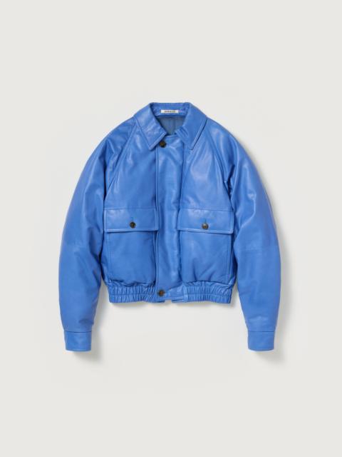 AURALEE FINE CALF LEATHER DOWN BLOUSON