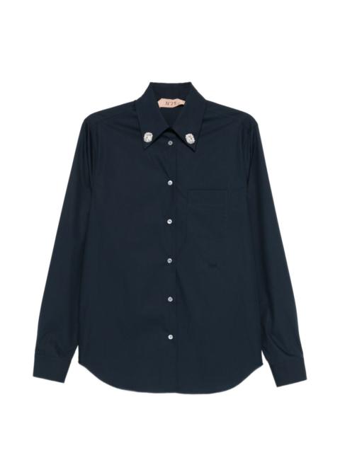 N°21 embellished pocket blouse