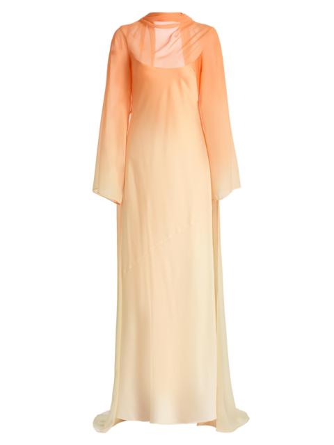 SIGNIFICANT OTHER Women's Devlyn Ombré Cape Gown - Solarflare