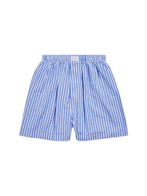 BALENCIAGA striped cotton shorts