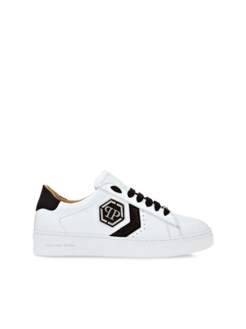 logo-patch nappa leather sneakers