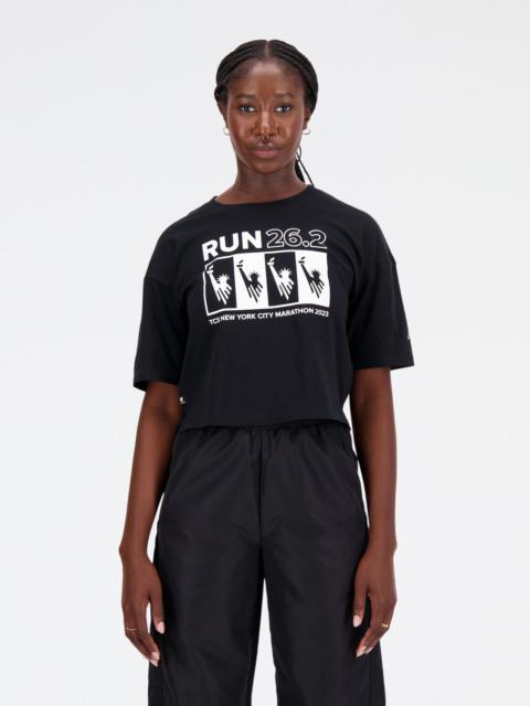 New Balance NYC Marathon Essentials Americana Cotton Jersey Boxy T-Shirt