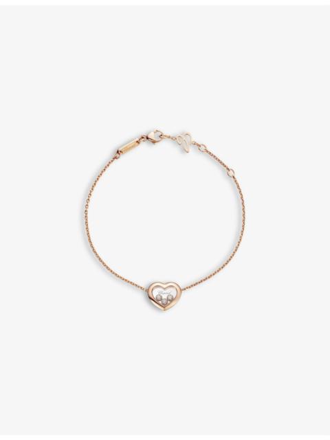 Chopard Happy Diamonds Icons 18ct rose-gold and 0.15ct diamond bracelet