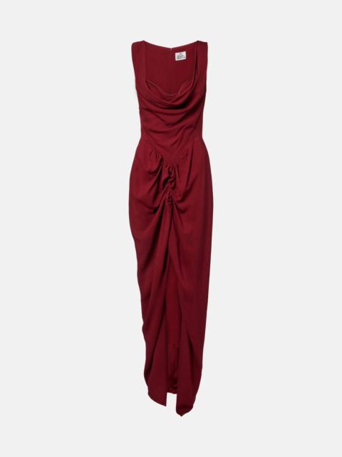 Vivienne Westwood Panther draped crêpe gown