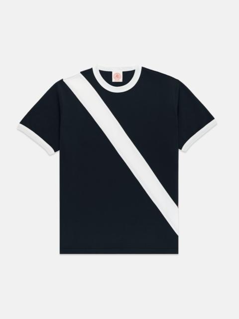 J. PRESS NAVY SASH ROWING T-SHIRT