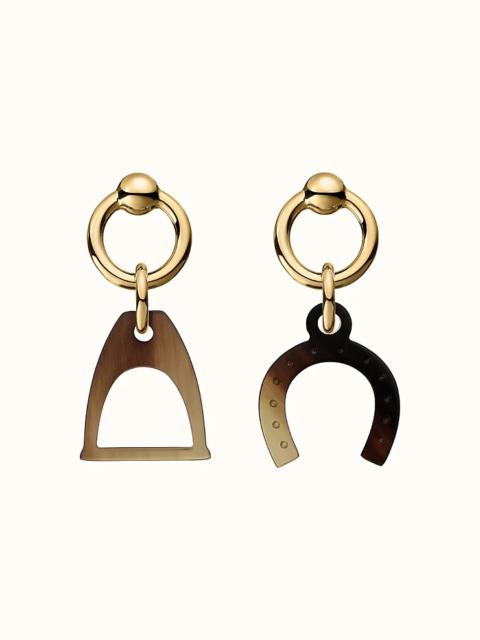 Hermès Amulette Equestre earrings