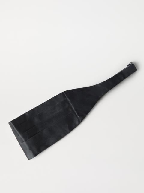 Brunello Cucinelli Silk and cotton satin cummerbund