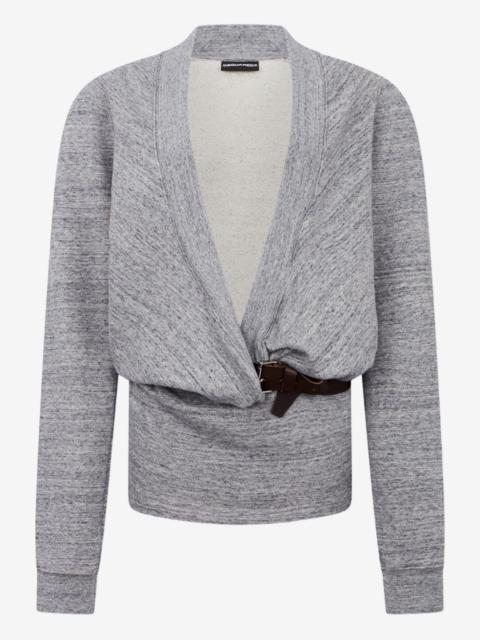 DSQUARED2 deep cut jersey jacket