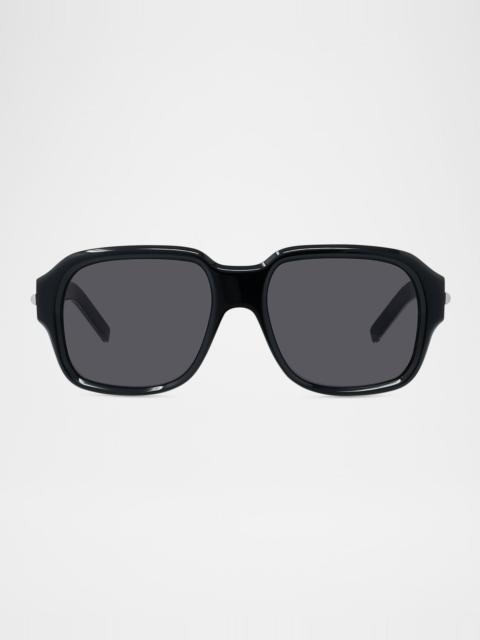 Givenchy Men's GV40114IM Acetate Square Sunglasses