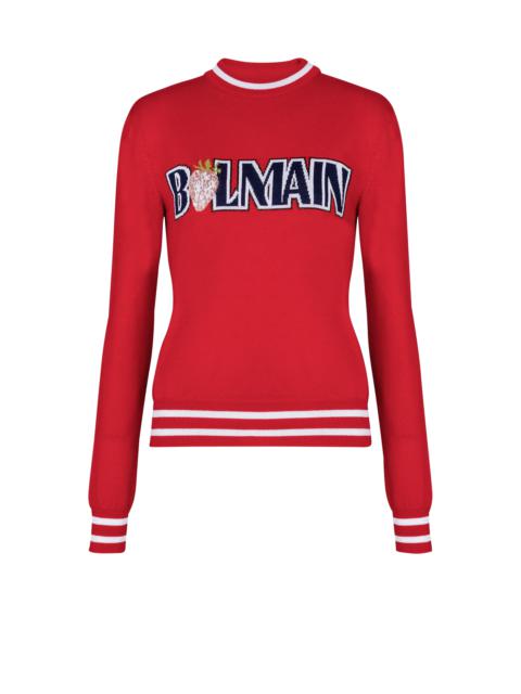 Balmain Wool Balmain Strawberry jumper