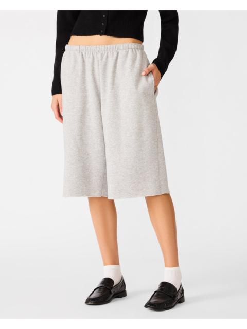 STEVE MADDEN FLEECE SWEAT SHORT LIGHT HEATHER GREY