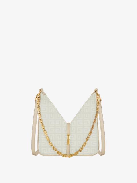 Givenchy MINI CUT OUT BAG IN 4G EMBROIDERED CANVAS WITH CHAIN