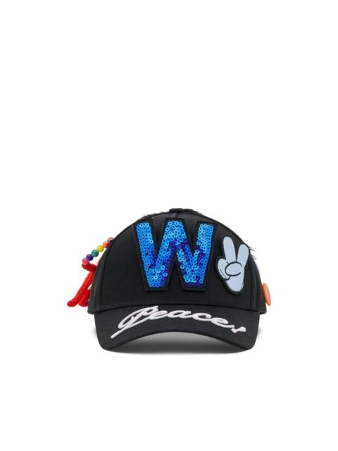 Walter Van Beirendonck W appliqué-detail cap