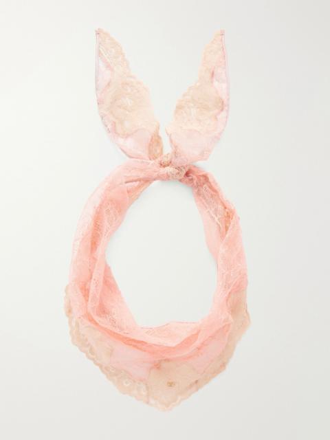 Valentino Lace scarf Pink