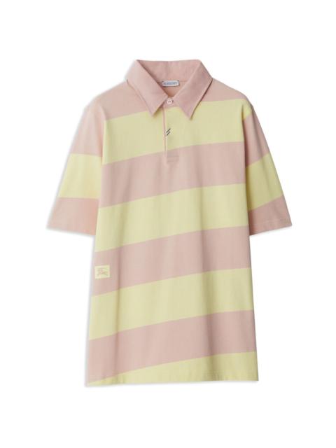 Burberry striped cotton polo shirt