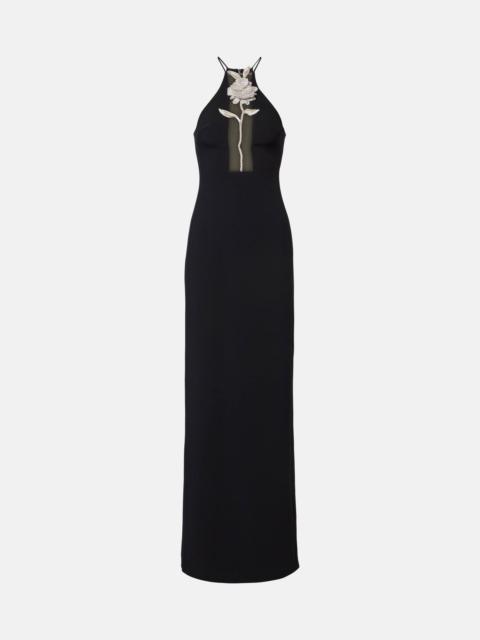 David Koma Embellished halterneck gown
