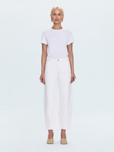 PISTOLA BEAU SEAMED CRESCENT LEG - PAPER WHITE