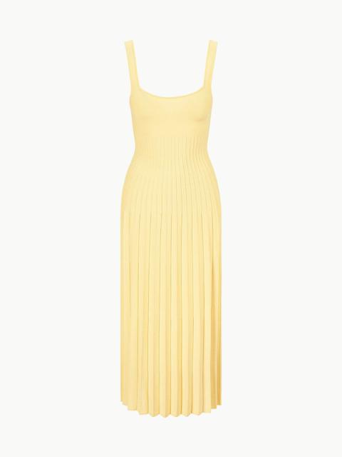 STAUD ELLISON DRESS LEMON DROP