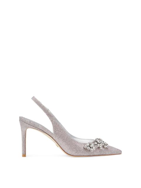 Stuart Weitzman STUART CRYSTAL FLEUR 85 SLINGBACK