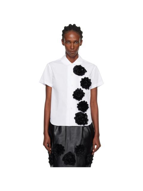 TAO Comme Des Garçons Black Flower Cotton Shirt