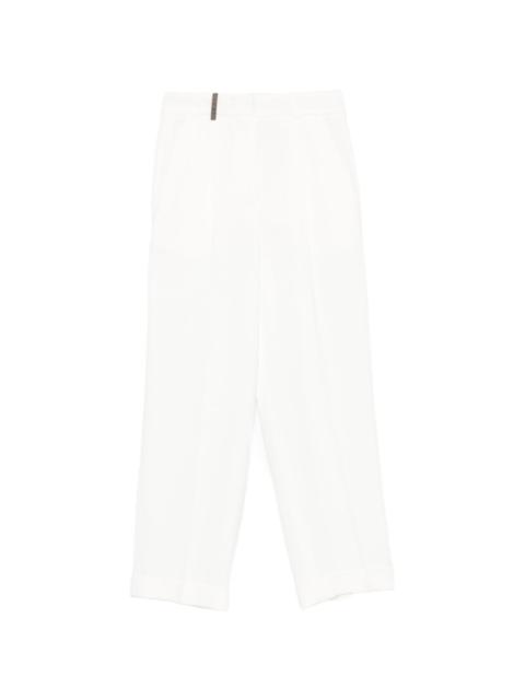 PESERICO side-pocket cropped trousers