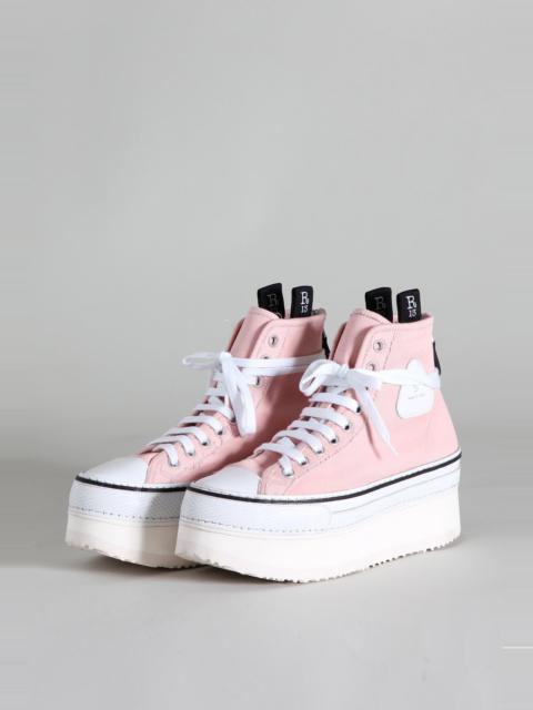 R13 Platform High Top Sneakers - Pink | R13 Denim