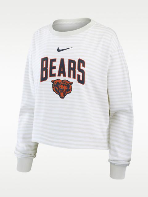 Nike Chicago Bears Primetime Women's Nike Cropped Long-Sleeve T-Shirt