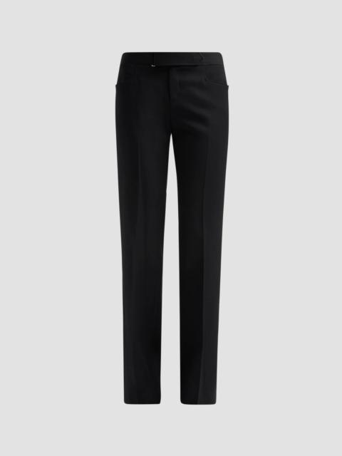 Balmain Women's Cotton Grain De Poudre Trousers - Noir