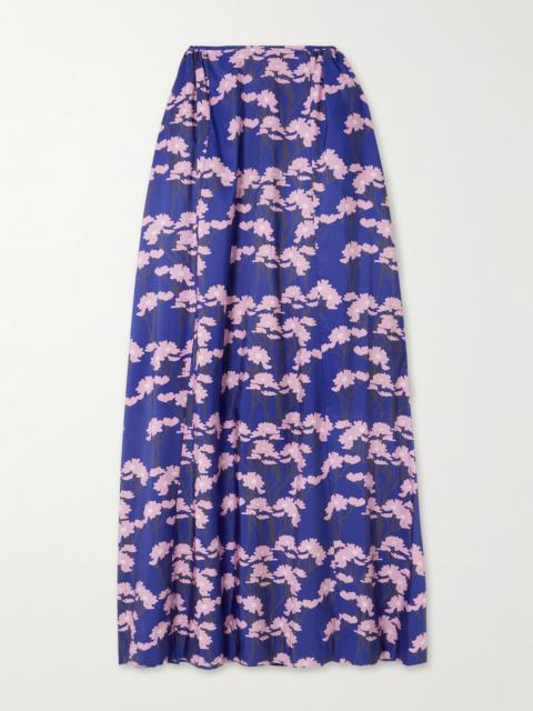 BERNADETTE Elle Floral-print Taffeta Maxi Skirt