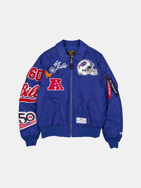 Nike BUFFALO BILLS X ALPHA X NEW ERA MA-1 COLLARED BOMBER JACKET