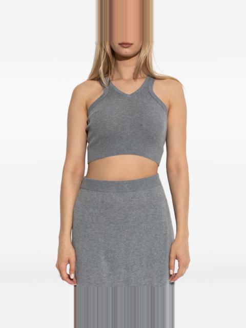 LISA YANG ribbed V-neck top