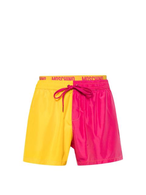 Moschino colourblock swim shorts