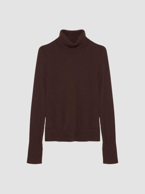 SIMKHAI Women's Fenwick Cashmere Turtleneck Top - Chocolate