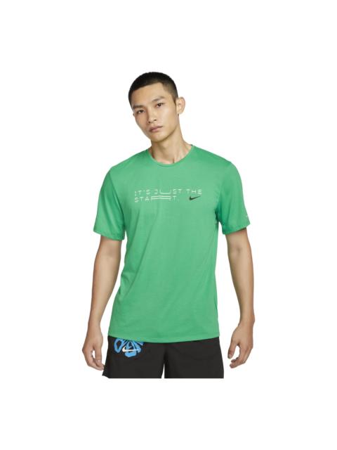 Nike Nike Rise 365 Dri-FIT Short-Sleeve Running Top Asia Sizing 'Kipchoge-Stadium Green' HF0905-324