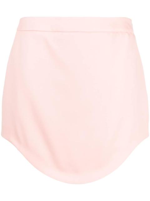 tailored wool mini skirt