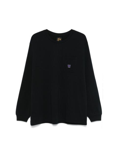 embroidered-logo T-shirt