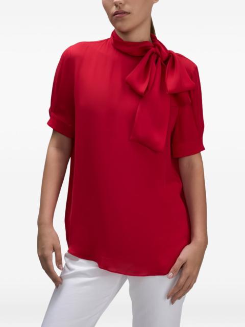 Valentino bow-detail silk-georgette blouse