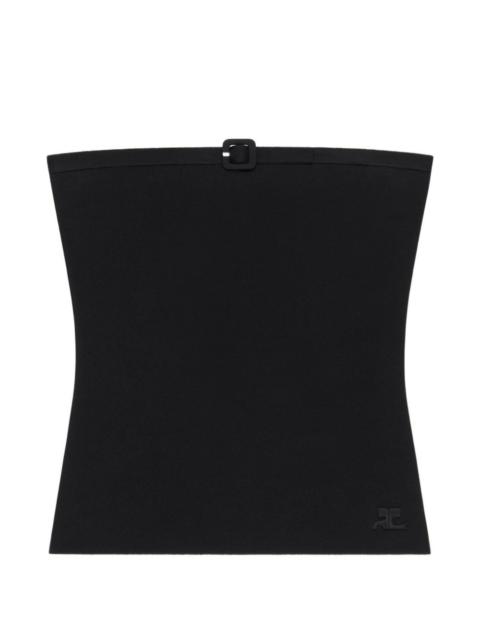 courrèges buckled tube top