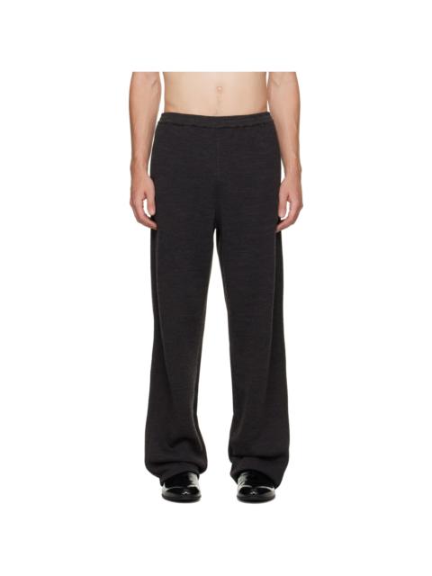 Jil Sander Black Fleece Trousers